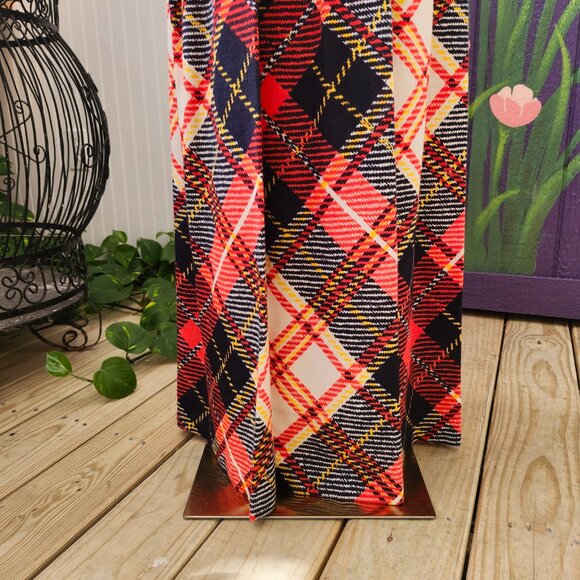 Vintage 1970's Toni Todd Plaid Maxi Dress - Picture 9 of 16